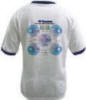 RF Cafe Smith Chart Ringer T-shirt - back (blue or black trim),  We Are the World's Matchmakers Smith Chart design