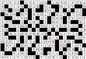 Engineering Themed Crossword Puzzle Solution for 11/20/2011 - RF Cafe