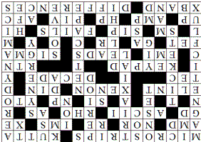 Wireless Engineering Crossword Puzzle Solution for 4/22/2012 - RF Cafe