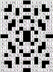Electrical Engineering Crossword Puzzle Solution for February 10, 2013 - RF Cafe