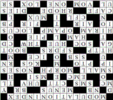 Microwave Engineering Crossword Puzzle Solution for February 7, 2016 - RF Cafe