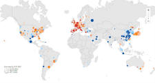 Brookings Institution Global MetroMonitor Map of World Economies - RF Cafe
