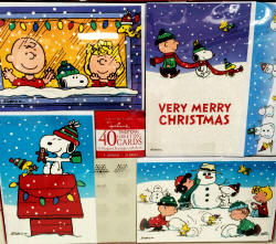 Christmas Greeting Cards Featuring Charlie Brown, Snoopy and the Peanuts Gang - RF Cafe