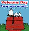 Veterans Day 2016 (Snoopy copyright) - RF Cafe
