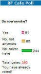 RF Cafe Homepage Poll: Do you smoke?
