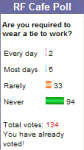 RF Cafe Poll - Are you required to wear a tie to work?