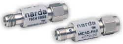Narda Miniature Fixed 3-dB Attenuator Covers up to 6 GHz
