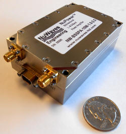  NuPower Xtender(TM) Bidirectional L- & S-Band Power Amplifier (PA) module, model number NW-BSSPA-10W-1.0-2.5 - RF Cafe