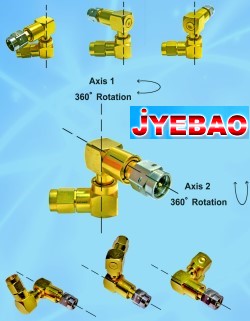 JyeBao Intros Line of Multi-Directional SMA Adapters - RF Cafe