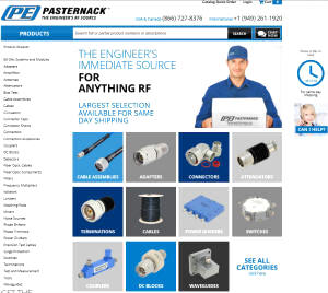 Pasternack Launches Redesigned RF and Microwave Website - RF Cafe