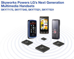 Skyworks Powers LG's Next Generation Multimedia Handsets