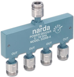 Narda Microwave East Model 332B-4 four-way power divider