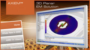 AWR AXIEM 3D Planar EM Analysis software